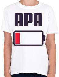printfashion Apa kimerült - Gyerek póló - Fehér (11808370)