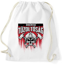 printfashion Önkéntes Tűzoltóság - Sportzsák, Tornazsák - Fehér (441422)