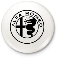 printfashion Alfa Romeo - Kitűző, hűtőmágnes - Fehér (3080988)