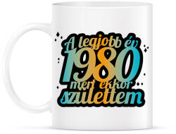 printfashion A legjobb év, mert - Évszámmal - Bögre - Fehér (7152957)