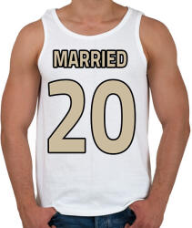 printfashion Házassági évforduló - első fele - Férfi atléta - Fehér (13528573)