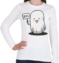 printfashion Boo - Női hosszú ujjú póló - Fehér (14454671)