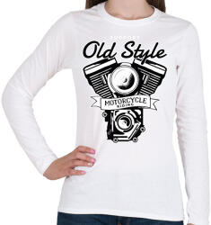 printfashion Old Style - Női hosszú ujjú póló - Fehér (2248043)