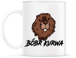printfashion Bóbr kurwa - Bögre - Fehér (16779449)