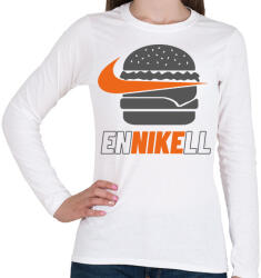 printfashion EnNIKEll - Női hosszú ujjú póló - Fehér (14102710)