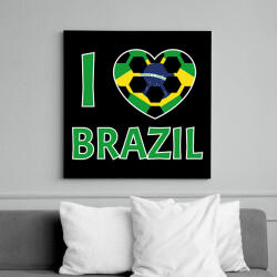 printfashion I love Brazil - Vászonkép - Fekete (10789623)