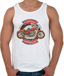 printfashion Custom Motorcycles - Férfi atléta - Fehér (1799912)