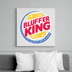 printfashion Bluffer King - Vászonkép - Fehér (6625695)