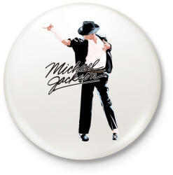 printfashion michael-jackson moonwalk-dance - Kitűző, hűtőmágnes - Fehér (4160999)