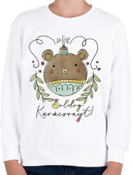 printfashion Boldog Karácsonyt! - Gyerek pulóver - Fehér (10851227)