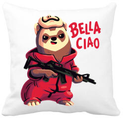 printfashion A kis lázadó - La casa de papel - Párnahuzat, Díszpárnahuzat - Fehér (5317991)