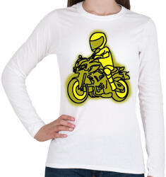 printfashion yamaha mt3 - Női hosszú ujjú póló - Fehér (2927397)