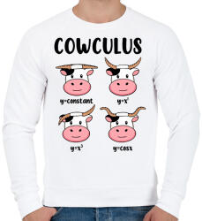 printfashion Tehén függvények - Férfi pulóver - Fehér (15620688)
