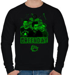 printfashion greenday - Férfi pulóver - Fekete (2459209)