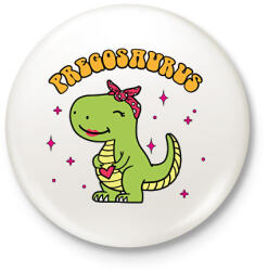 printfashion Pregosaurus - Kitűző, hűtőmágnes - Fehér (13724741)