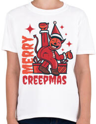 printfashion Boldog Karit - Karácsony - Merry Creepmas - Gyerek póló - Fehér (4101327)