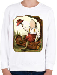 printfashion Vintage béka - Gyerek pulóver - Fehér (13245381)