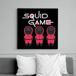 printfashion Squid Game - Vászonkép - Fekete (6659708)