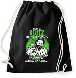 printfashion Csak a deutz ad nekem erőt - Sportzsák, Tornazsák - Fekete (7624159)