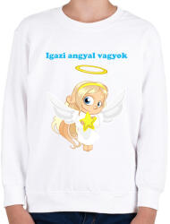 printfashion Igazi angyal vagyok - Gyerek pulóver - Fehér (13904253)