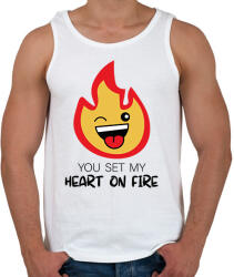 printfashion Fire-Marshamllow - Férfi - Férfi atléta - Fehér (6999983)