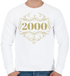 printfashion 2000 - Férfi pulóver - Fehér (4460889)