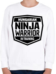 printfashion Ninja Warrior - Gyerek pulóver - Fehér (1076730)
