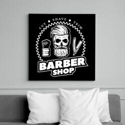 printfashion Barbershop 2 - Vászonkép - Fekete (6661740)