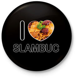 printfashion I love Slambuc - Kitűző, hűtőmágnes - Fekete (11667076)