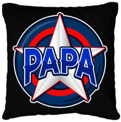 printfashion PAPA - Párnahuzat, Díszpárnahuzat - Fekete (10989912)