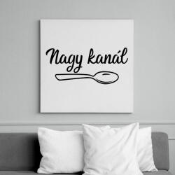 printfashion Kanál páros - nagy kanál 1 - Vászonkép - Fehér (6639902)