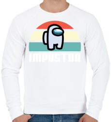 printfashion Retro Impostor - Férfi pulóver - Fehér (4065544)