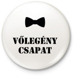 printfashion Vőlegény csapat - Kitűző, hűtőmágnes - Fehér (5463548)