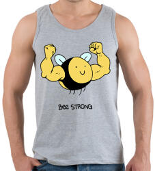 printfashion Bee strong - Férfi atléta - Sport szürke (13632810)