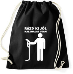 printfashion Rázd ki jól! - Sportzsák, Tornazsák - Fekete (1702337)
