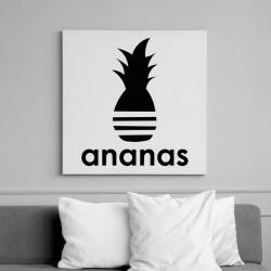 printfashion Ananas - Parody - Vászonkép - Fehér (7327685)