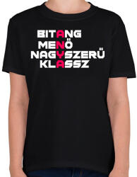 printfashion A. N. Y. A. - Gyerek póló - Fekete (2522302)