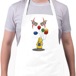 printfashion Hív a bohóc - Kötény - Fehér (4907984)