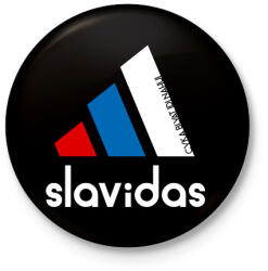 printfashion Slavidas - Kitűző, hűtőmágnes - Fekete (3098224)