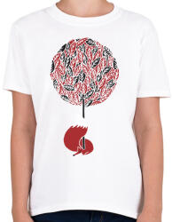 printfashion Cherry tree - Gyerek póló - Fehér (219275)