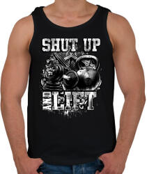 printfashion Shut up and lift - Férfi atléta - Fekete (1065034)