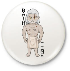 printfashion Witcher - Kitűző, hűtőmágnes - Fehér (3083185)