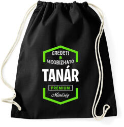 printfashion Tanár prémium minőség - Sportzsák, Tornazsák - Fekete (1434036)