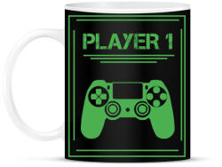 printfashion PLAYER 1 - Bögre - Fekete (4229912)