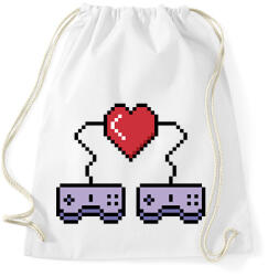 printfashion Gamer pár - Sportzsák, Tornazsák - Fehér (8463414)