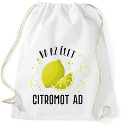 printfashion Ital páros - Citrom - Sportzsák, Tornazsák - Fehér (6996271)