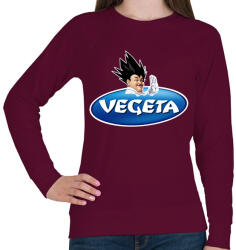 printfashion Vegeta - Női pulóver - Bordó (1555789)