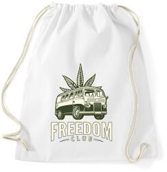 printfashion freedom club - weed and travel - Sportzsák, Tornazsák - Fehér (11067617)