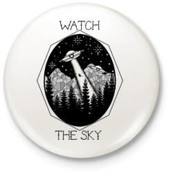 printfashion Watch the sky - Kitűző, hűtőmágnes - Fehér (3075601)