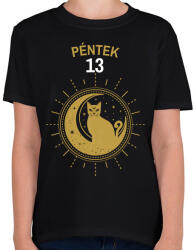 printfashion PÉNTEK 13 - Gyerek póló - Fekete (10993389)